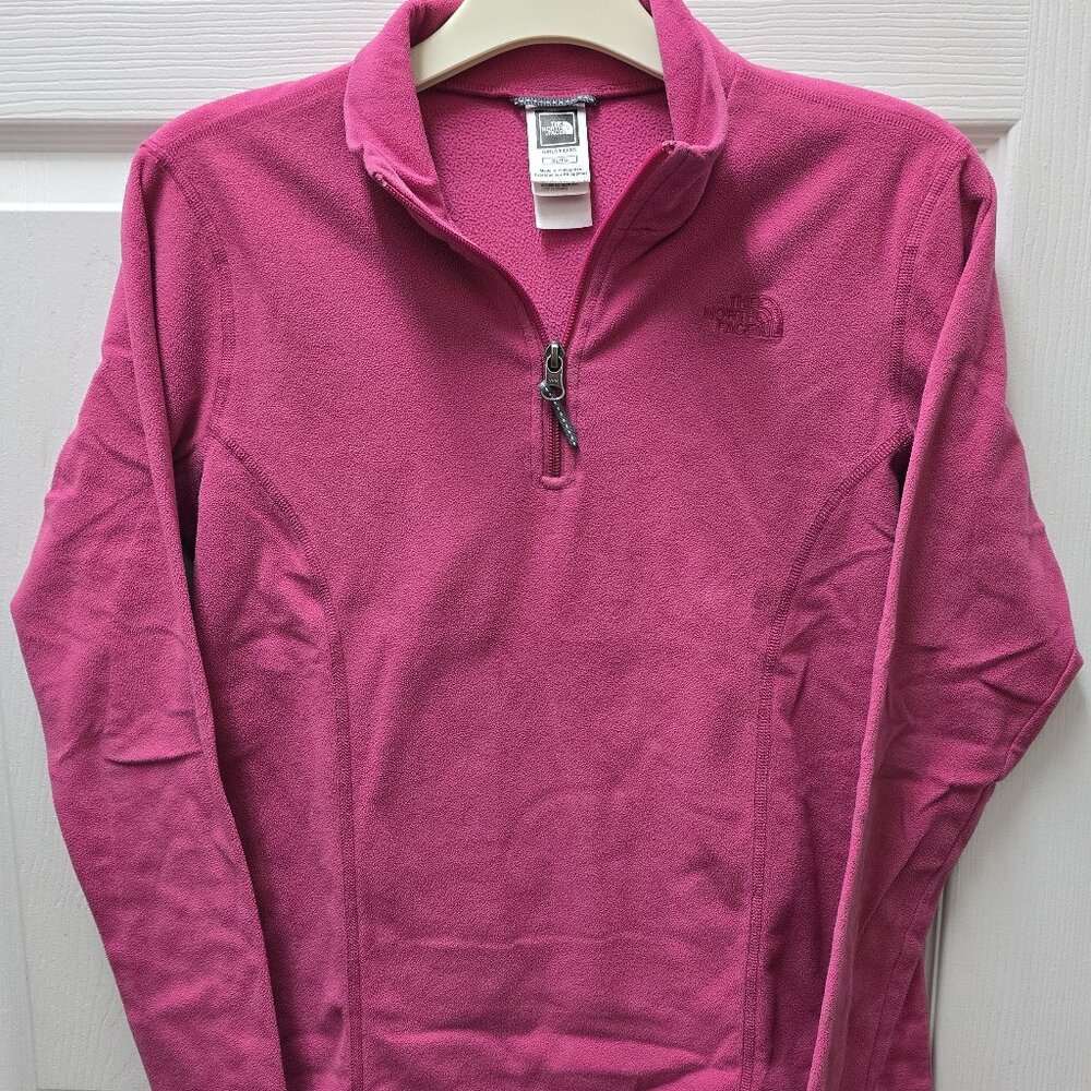 North Face Youth Pink Fleece Shirt XL